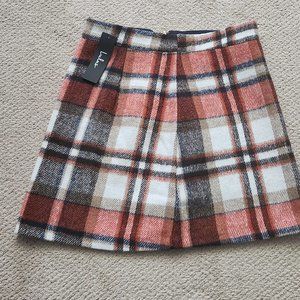 NWT- Lulu's Mad for Plaid Skirt